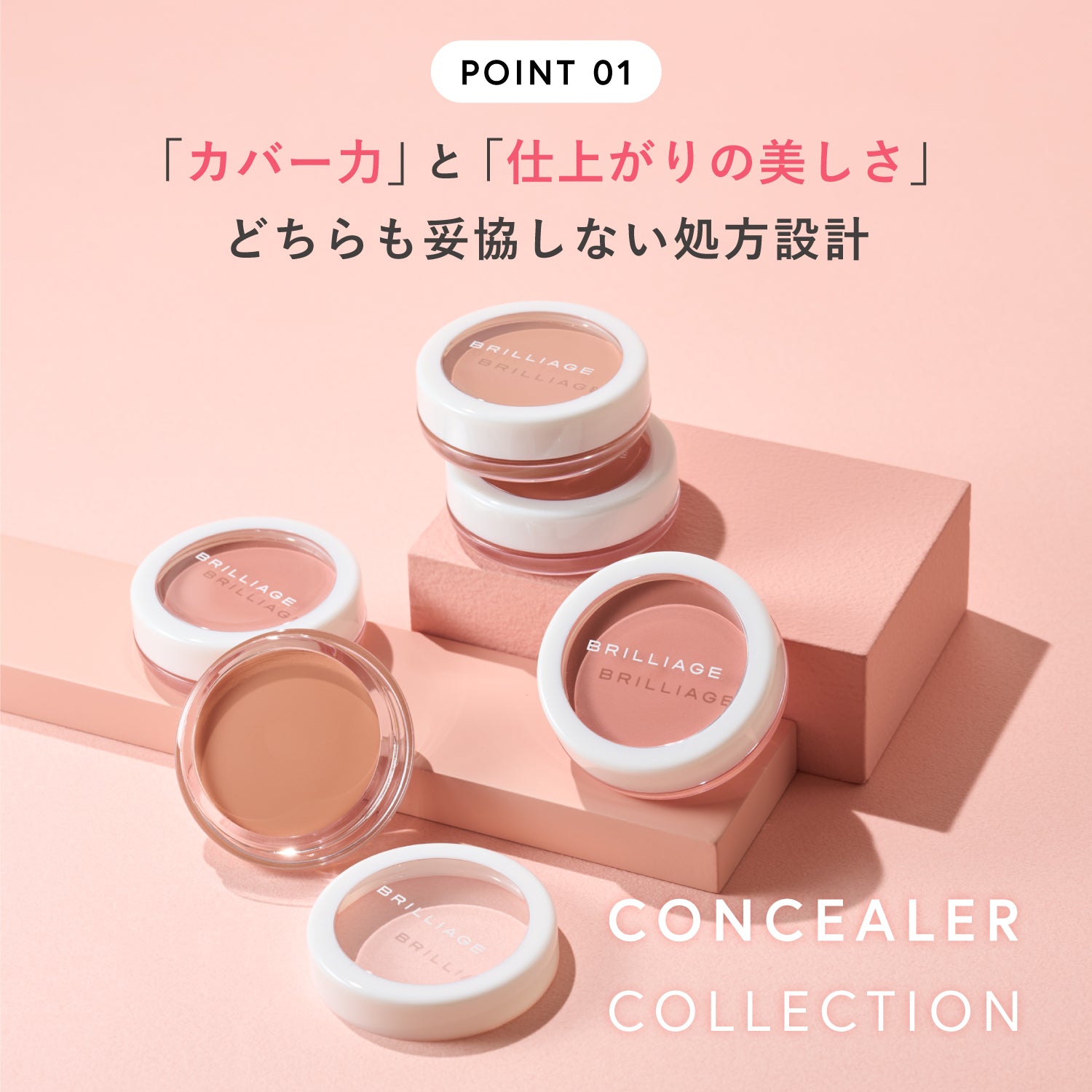 ブリリアージュ　コンシーラーチーク　ブラシセット ブラシセット】カモフラージュ コンシーラーチーク 2色セット