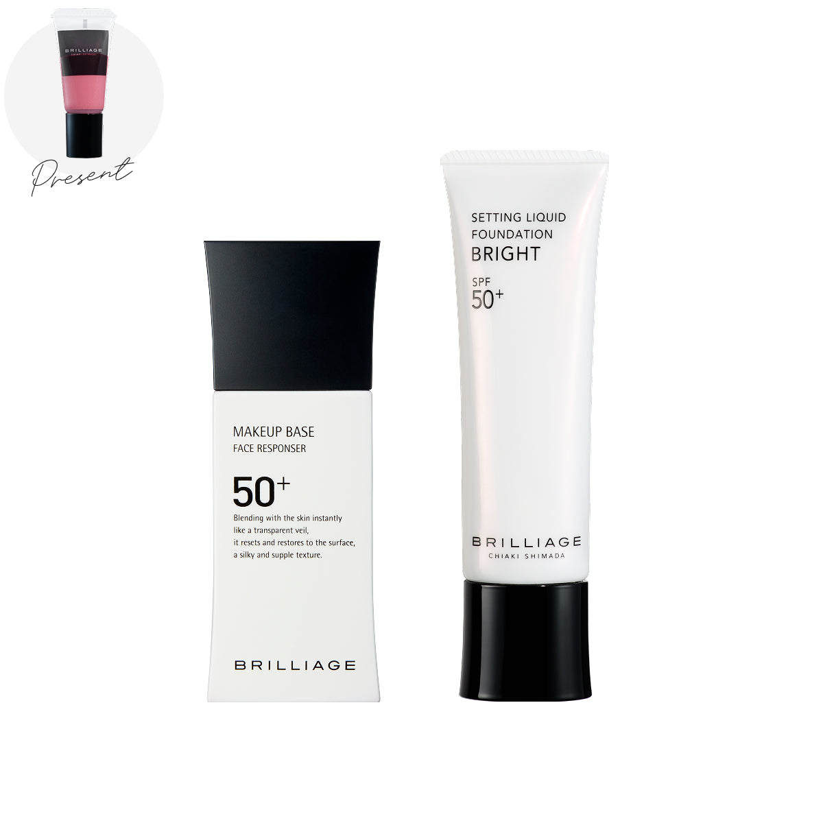 【ベース33g（高SPF）】セッティング リキッドファンデーション ブライト -2点セット-